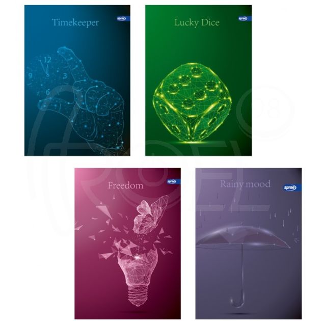 Тетрадка А5, мат / UV Prismatic, 60+2 л.ред, 70 г/м2 main product photo