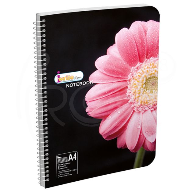 Тетрадка, спирала, A4, 80 л.,вестникарска хартия main product photo