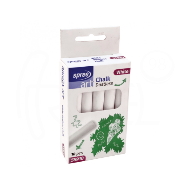 Тебешир безпрашен бял, 10 бр. в кутия main product photo