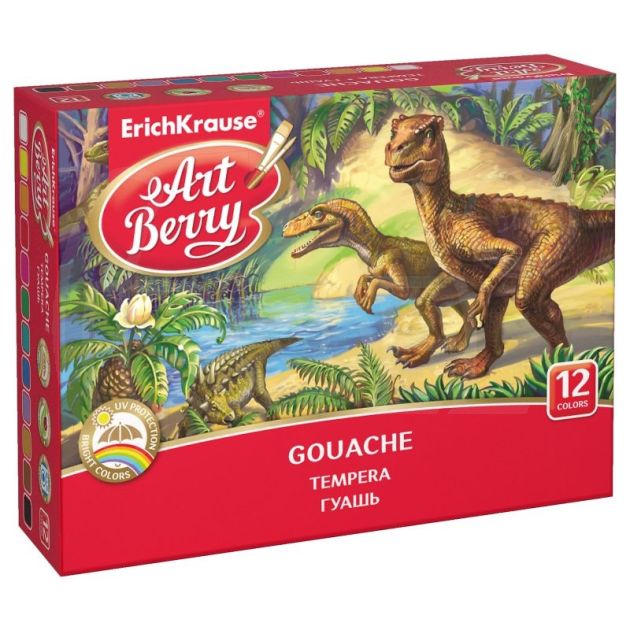 Темперни бои Erich Krause ArtBerry® с UV защита 12 цвята main product photo