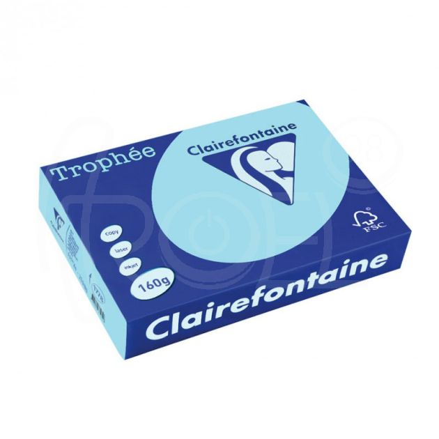 Картон цветен Clairefontaine, пастел Sky Blue A4, 160 гр./м2, 50 листа main product photo