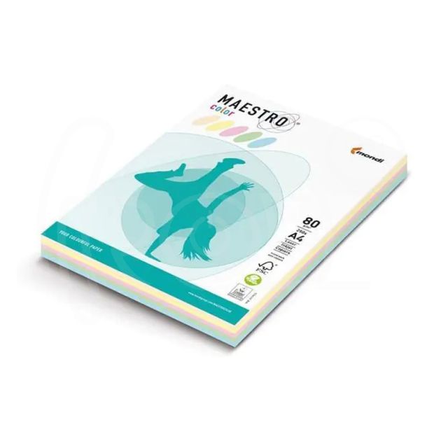 Копирен картон пастел Multi-Jet, 5 цв. x 25 л., A4 main product photo