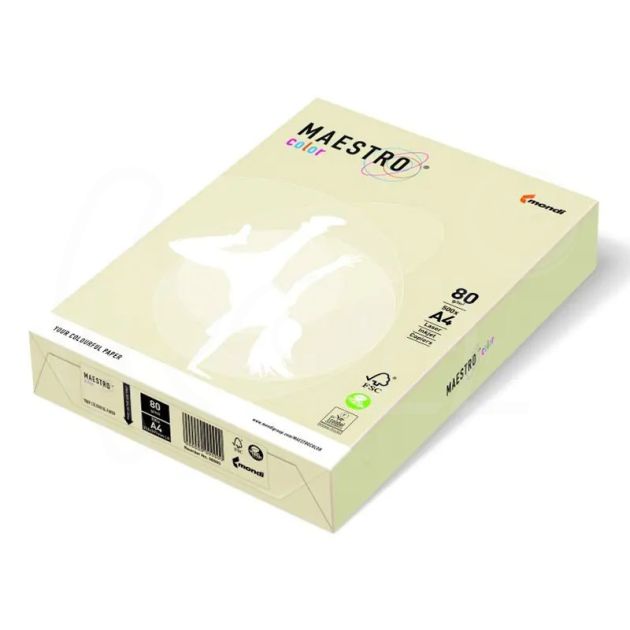 Копирен картон Vanilla BE66, A4, 250 листа, пастелен цвят main product photo