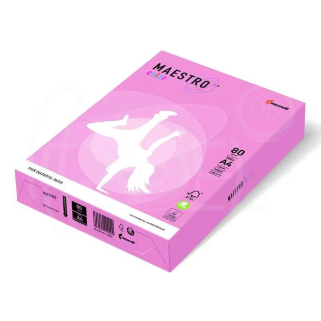 Копирен картон Pink PI25, A4, 250 листа, пастелен цвят main product photo