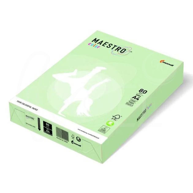 Копирен картон Green GN27, A4, 250 листа, пастелен цвят main product photo