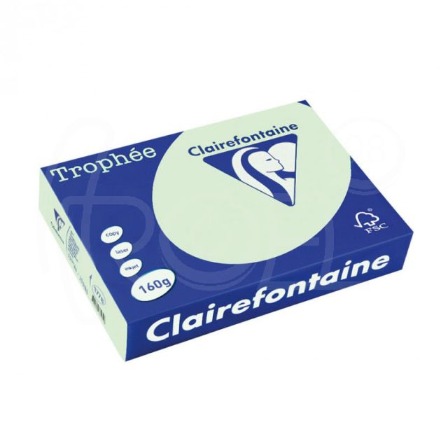 Копирна хартия цветна Clairefontaine, пастел, Pale Green, A4, 80 гр./м2, 100 листа main product photo