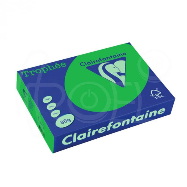 Копирна хартия цветна Clairefontaine, наситен, Billiard Green, A4, 80 гр./м2, 100 листа main product photo