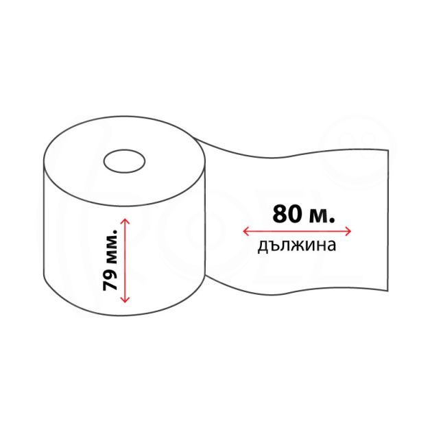 Термохартиена ролка, 79 мм x 80 м main product photo