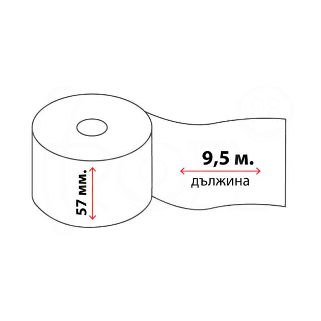 Термохартиена ролка, 57 мм x 9.5 м main product photo
