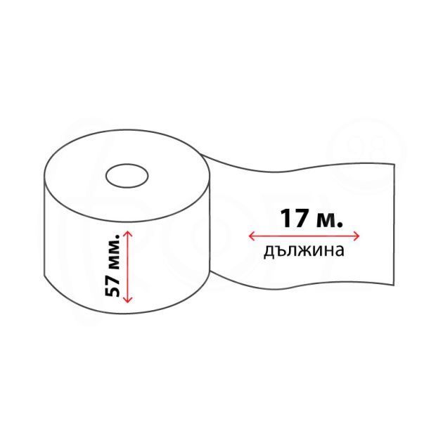 Термохартиена ролка, 57 мм x 17 м main product photo