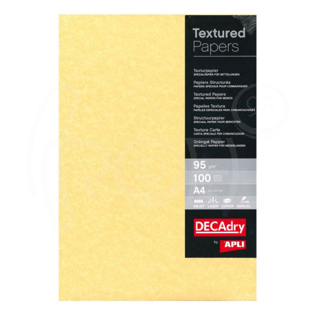 Структурна хартия Пергамент Злато A4, 95 гр., 25 листа main product photo