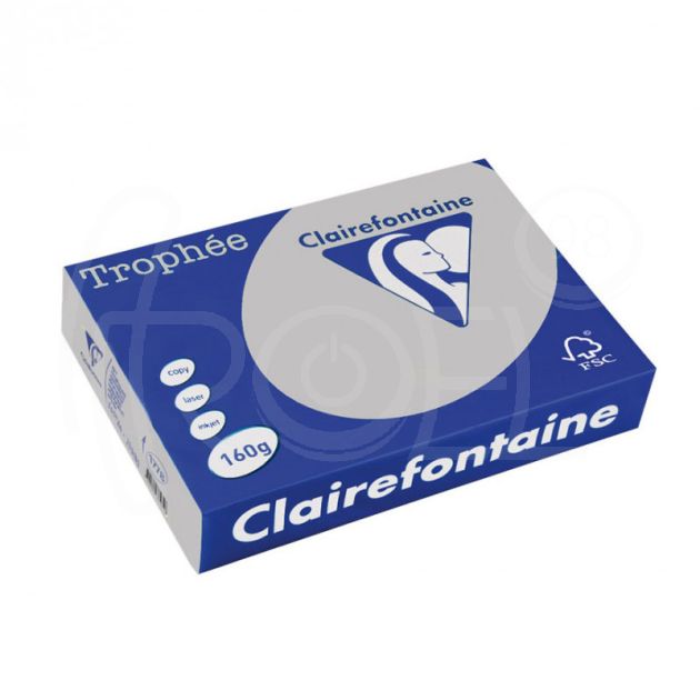 Копирна хартия цветна Clairefontaine, пастел, Steel Grey, A3, 80 гр./м2, 500 листа main product photo