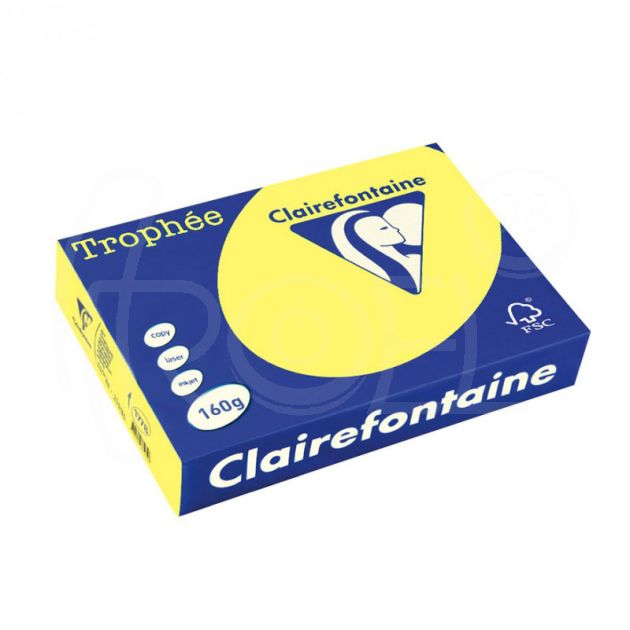 Копирна хартия цветна Clairefontaine, пастел, Daffodil, A3, 80 гр./м2, 500 листа main product photo