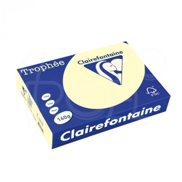 Копирна хартия цветна Clairefontaine, пастел, Cream, A3, 80 гр./м2, 100 листа main product photo