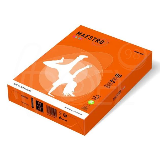 Копирен картон Orange OR43, A4, 250 листа, наситен цвят main product photo