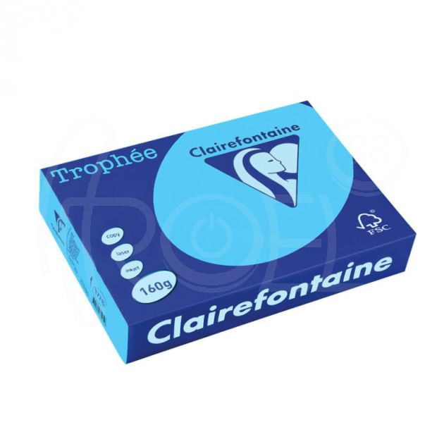 Копирна хартия цветна Clairefontaine, пастел, Dark Blue, A4, 80 гр./м2, 500 листа main product photo