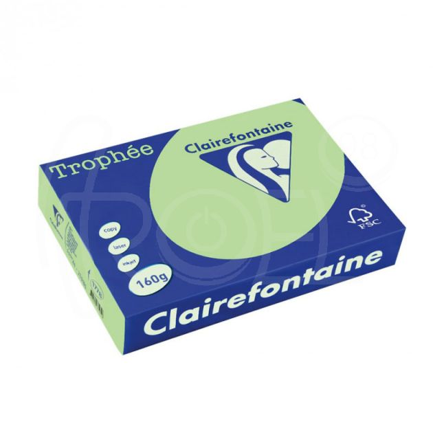 Копирна хартия цветна Clairefontaine, пастел, Jade, A4, 80 гр./м2, 500 листа main product photo