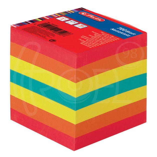 Кубче Herlitz, подлепено, цветно, 700 л., в целофанова опаковка main product photo