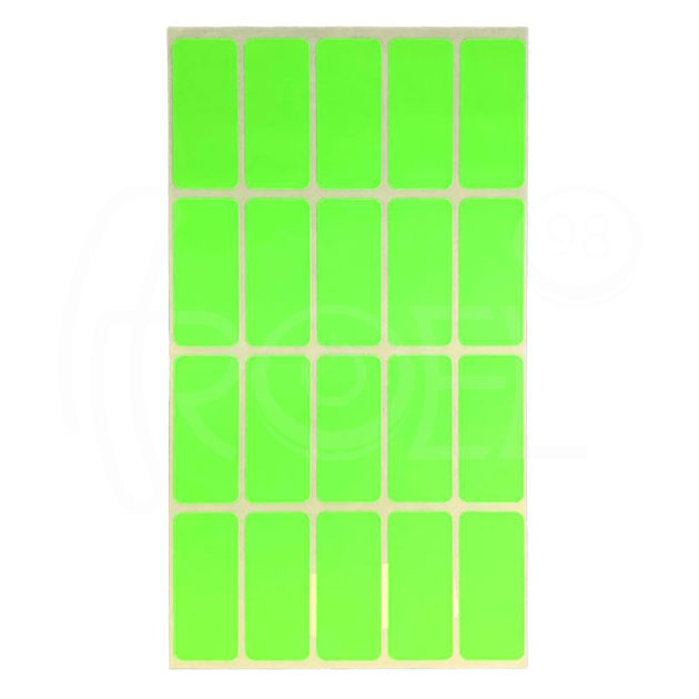 Ценови етикети, 21 x 51 мм, 20 ет./лист, самозалепващи, цветни main product photo