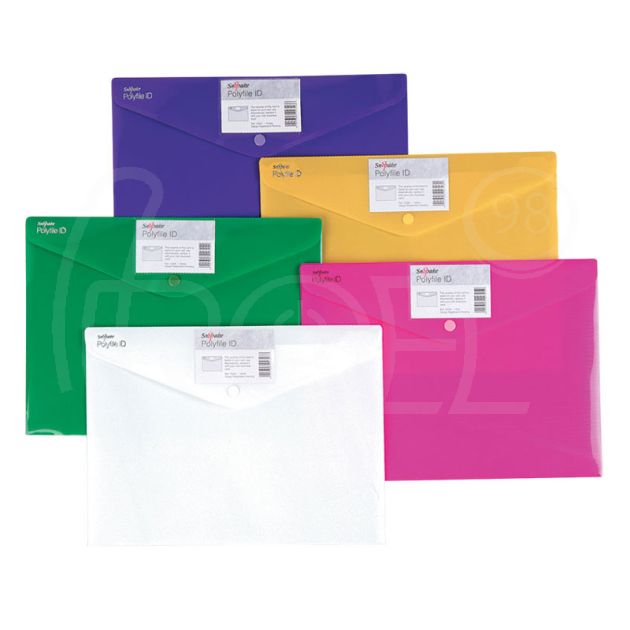 Папка с копче Snopake, A4, плътна, неонови цветове, асорти main product photo
