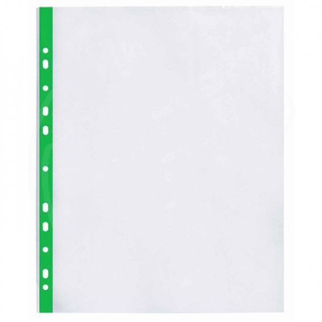 Папка джоб с европерфорация, A4, с цветна усилена лента main product photo