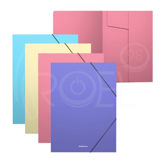 Папка с ластик Erich Krause Matt Pastel, A4 main product photo