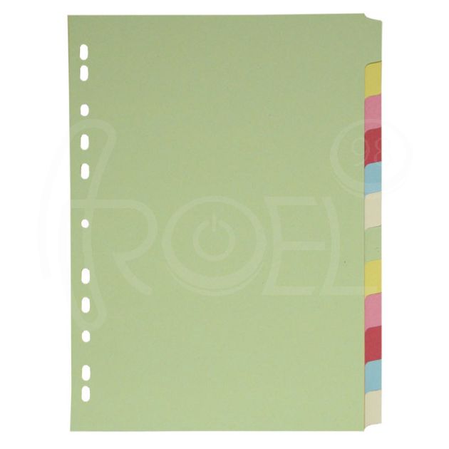 Разделител c eвроперфорация, картон, 20 цвята main product photo