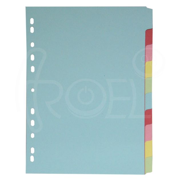 Разделител c eвроперфорация, картон, 10 цвята main product photo
