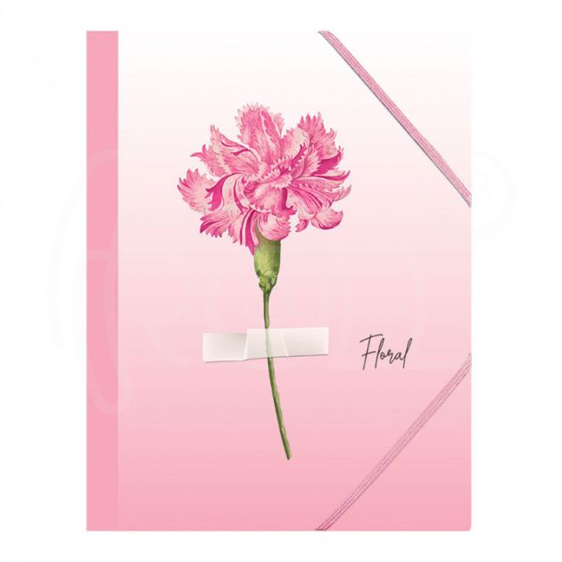 Папка с ластик, Spree, А4, РР Floral main product photo