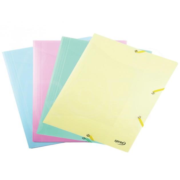 Папка с ластик PP, Pastel, A4, 400 μ main product photo