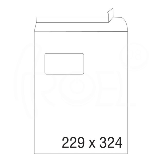 Плик, СЗЛ, С4, 229 х 324 мм, с ляв прозорец, 100 бр./оп. main product photo