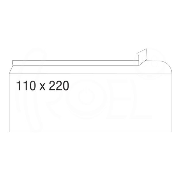 Плик, СЗЛ, DL, 110 x 220 мм, 100 бр./оп. main product photo