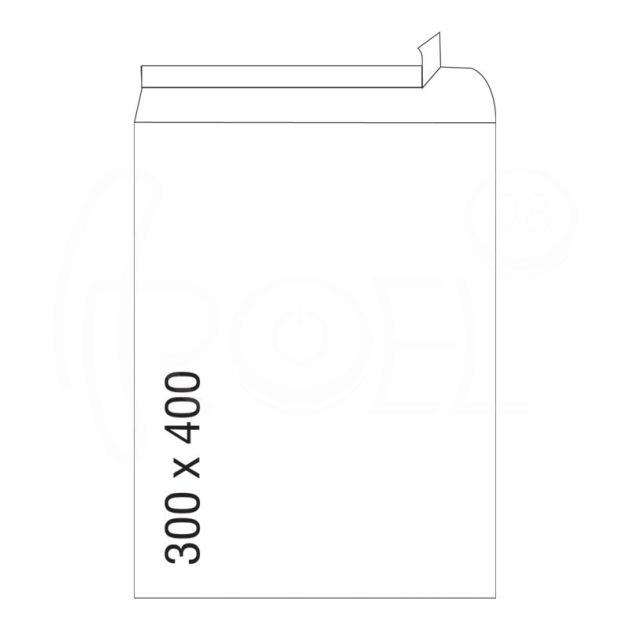 Плик, СЗЛ, Е4, 300 х 400 мм, бял, 100 бр./оп. main product photo