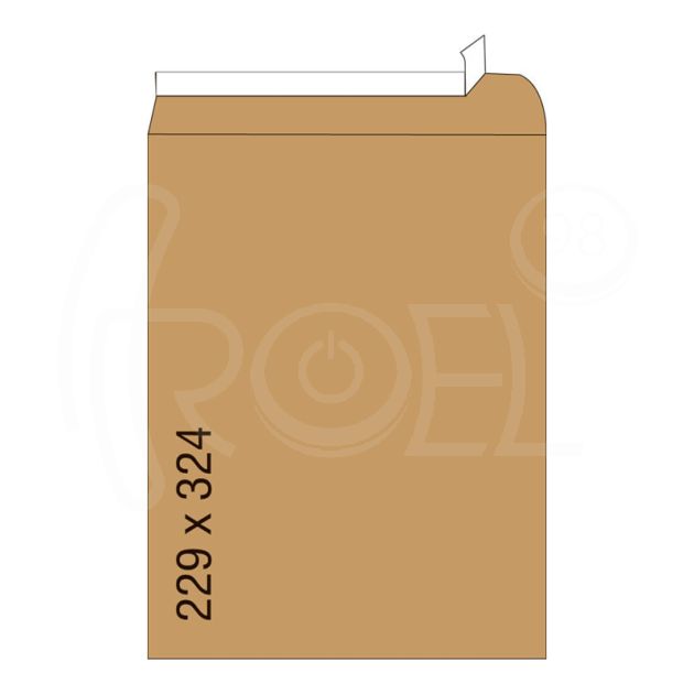Кафяв плик, СЗЛ, C4, 229 х 324 мм, 100 бр./оп. main product photo