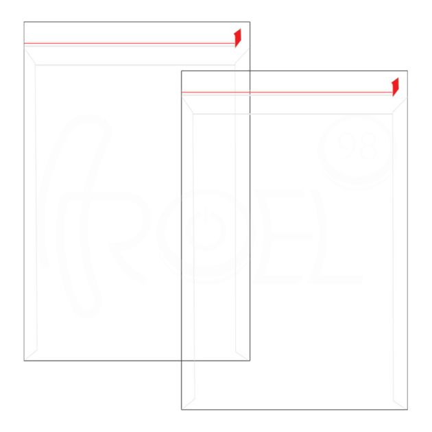 Плик с лепенка 35 х 250 мм и капак 30мм, 30 µм, 200 бр./оп. main product photo