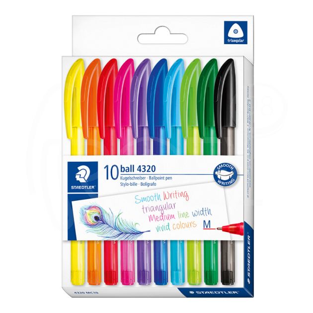 Комплект химикалки Staedtler 432 М, 10 цвята main product photo