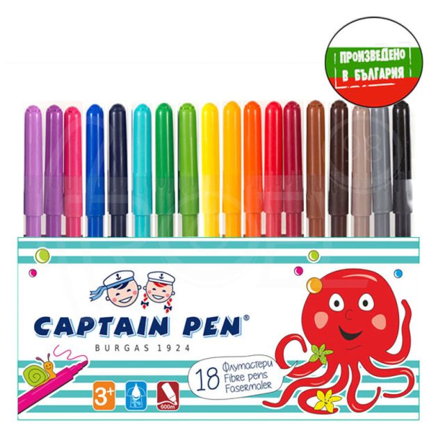 Флумастери Koh-I-Noor 18 цвята main product photo