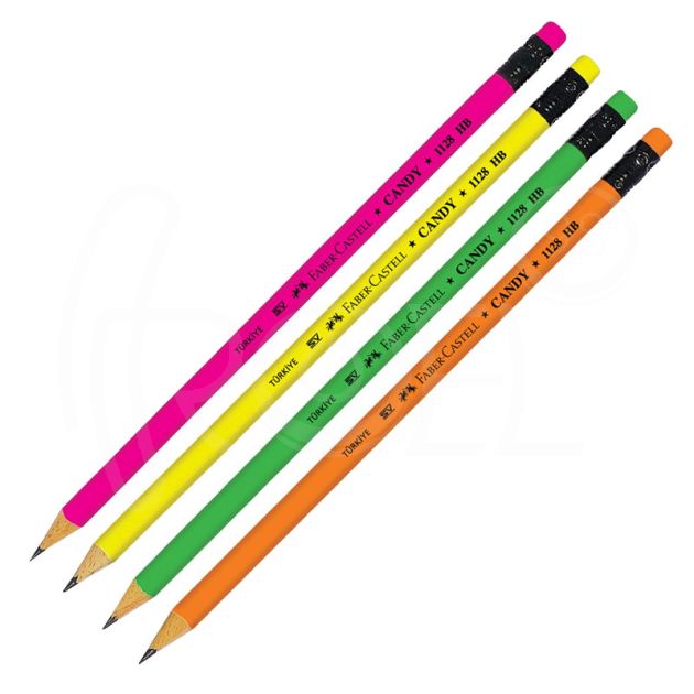 Молив флуорисцентен Faber-Castell Candy 1128, с гума main product photo