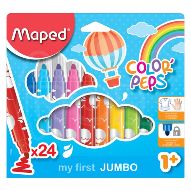 Флумастери Maped Early age, 24 цвята main product photo