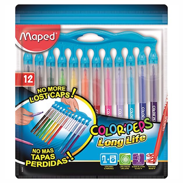 Флумастери Maped Color'peps long life innovation, 12 цвята main product photo