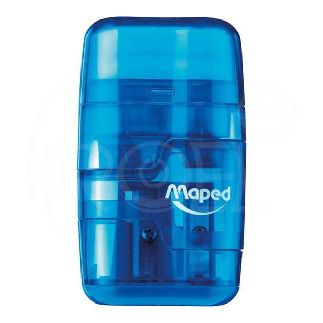 Острилка двойна + гума Maped Connect, прозрачна  main product photo