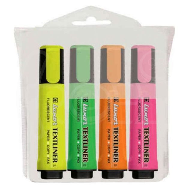 Комплект текстмаркери Luxor Textliter, 4 цвята main product photo
