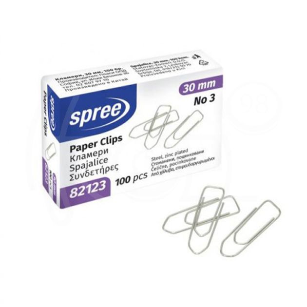 Кламери Spree №3, 30 мм.,100 броя main product photo
