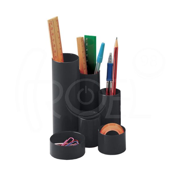 Моливник Faibo Tidi, 6 отделения, черен main product photo