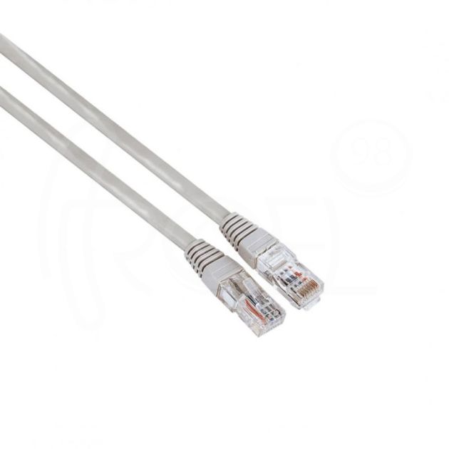 Мрежов кабел HAMA, CAT 5e, UTP, RJ-45 - RJ-45, 5 м сив main product photo