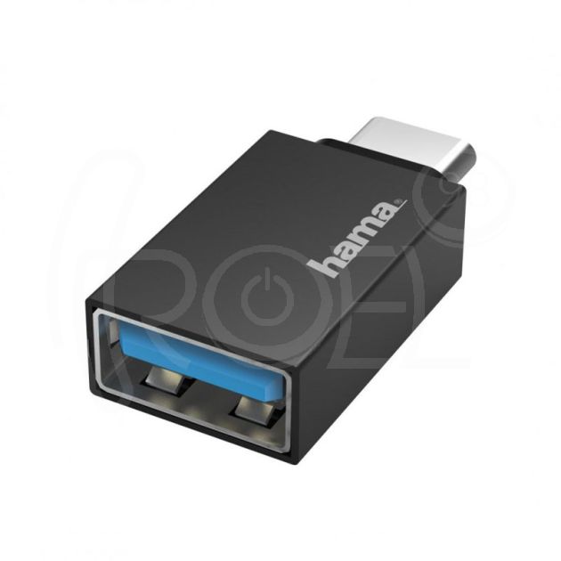 Адаптер HAMA OTG USB-C мъжко-USB 3.2 Gen 1 A женско, 5Gbit/s Черен main product photo