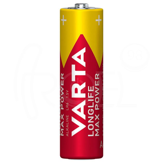 Усилена алкална батерия Varta Longlife Max Power AA LR6 main product photo