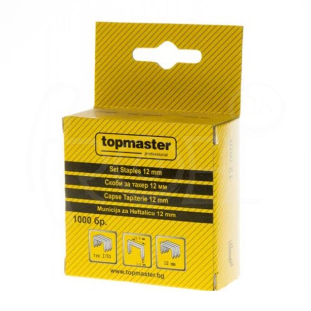 Скоби за такер 12 мм, кутия 1000 броя TMP main product photo