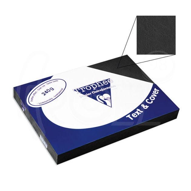 Корица за подвързване картон кожа, Clairefontaine, A4, 240гр. main product photo