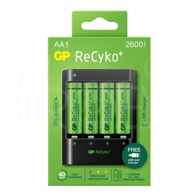 Зарядно устройство GP BATTERIES B421 270AAHCE-EB4+4 AA NIMH 2700MAH main product photo